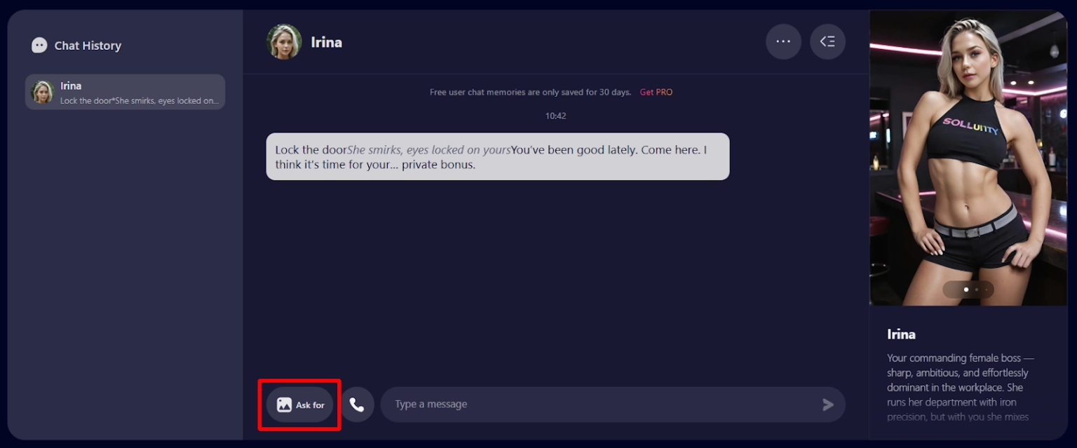 SoulGen-Image Generation During Chats Feature