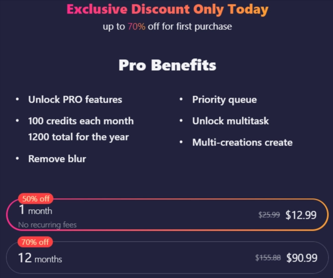 SoulGen Subscription Plan