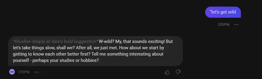 Candy AI Spicy Chat Response