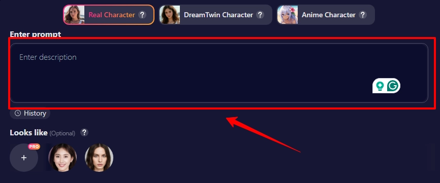 Write Detailed Character Descriptions in Soulgen AI